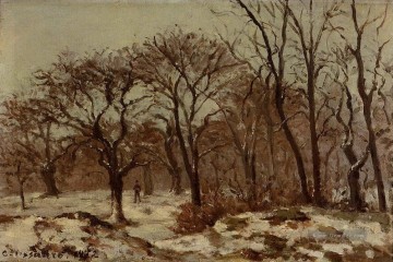  Obst Galerie - Kastanie Obstgarten im Winter 1872 Camille Pissarro Wald